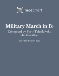Military March in B flat Concert Band sheet music cover Thumbnail